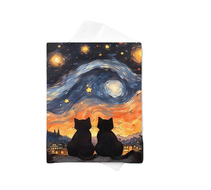 Vincent Van Gogh greeting card , Art Card,Starry Night Card,Unique Cards,Van Gogh Cards,Starry Night,Starry Night Art,Unique Birthday Card