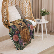 william morris raindee Blanket -  raindeer print Blanket - william morris Throw blanket - Mom Blanket - animal blanket gift
