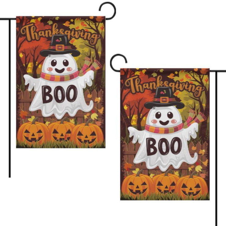 Thanksgiving Garden Flag  - Happy Thanksgiving - 12'x18" - Autumn Garden Flag ,  garden flag ,  Yard Flag Double Sided