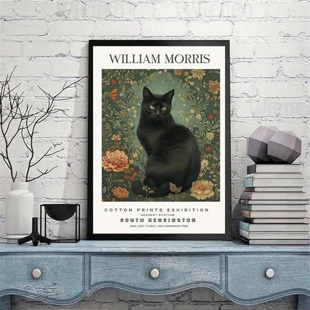 William Morris Exhibition Print, william morris art poster , Famous Artist Print, Vintage Wall Art,Textiles Art,