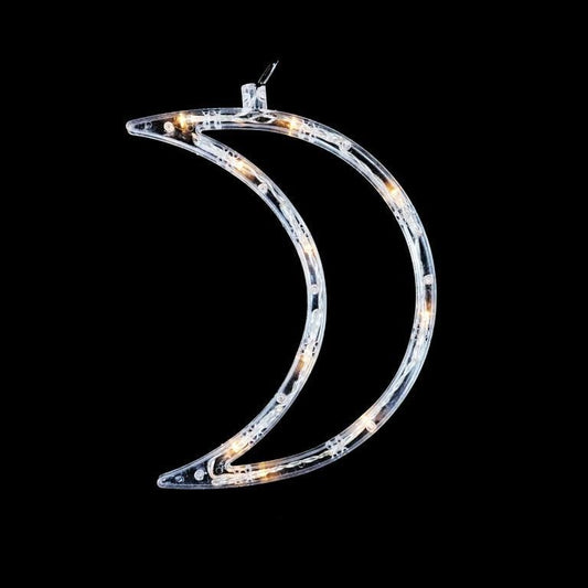 Warm White LED Curtain Lights with Stars and Moons,christmas home decor