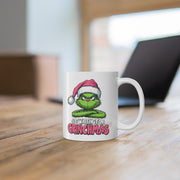 Funny Grinch Coffee Mug - Gift for Christmas, White Ceramic Cup, 11oz, Novelty Tea Mug, Holiday Drinkware, Unique Office Mug