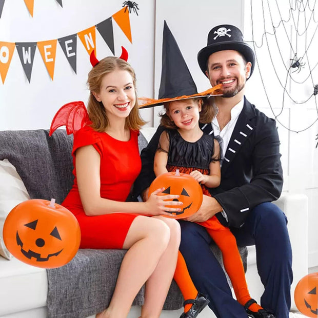 Halloween Pumpkin led light up balloons , Halloween Window Decorations, Outdoor Pumpkin light Decorations