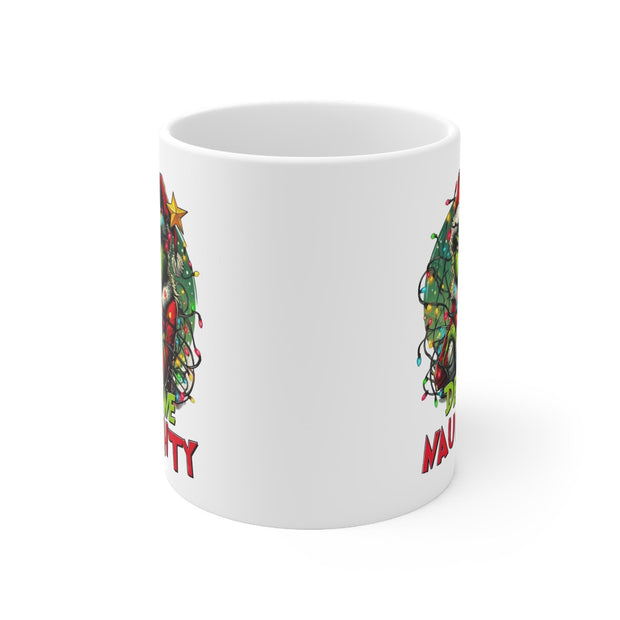 Grinch Coffee Mug, Define naughty  Funny Christmas 11oz Ceramic Cup - Holiday Gift for Coffee Lovers,Unique Xmas Present,