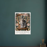 William Morris Exhibition Wall Art Print, cat Abstract Textiles Vintage art , Famous Artist Print, Vintage Wall Art,Textiles Art,