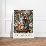 William Morris Exhibition Wall Art Print, cat Abstract Textiles Vintage art , Famous Artist Print, Vintage Wall Art,Textiles Art,