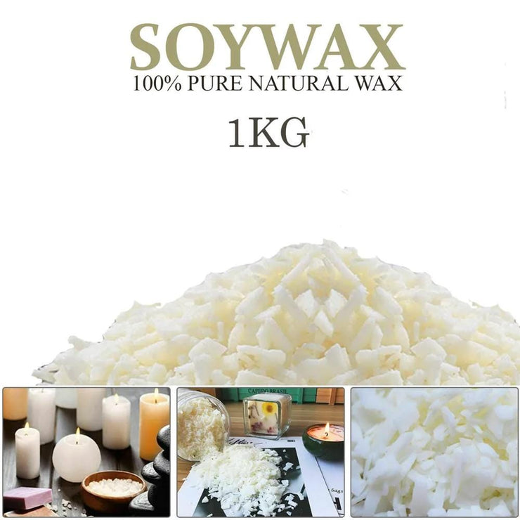 Soy Wax, 100% Natural Soy Candle Wax Beads, SOYA Wax for Candle Making, Vegan Friendly Wax for DIY Candle Making