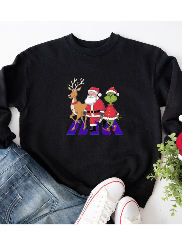 grinch Christmas Sweatshirt, Christmas Sweater, Grinchmas Crewneck, Grinch Christmas Gift, Holiday Sweater,Funny Christmas Sweatshirt