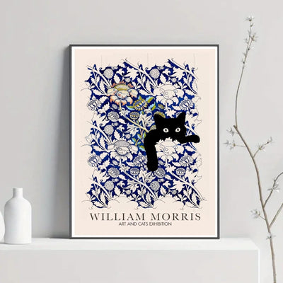 William Morris Exhibition Wall Art Print, Abstract Textiles Vintage art , Famous Artist Print, Vintage Wall Art,Textiles Art,