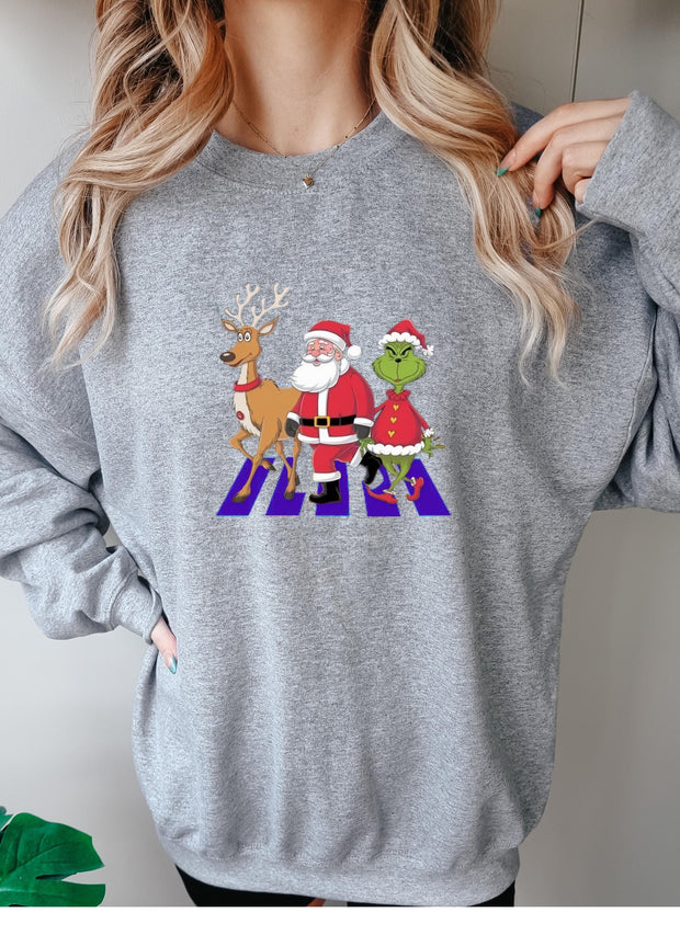 grinch Christmas Sweatshirt, Christmas Sweater, Grinchmas Crewneck, Grinch Christmas Gift, Holiday Sweater,Funny Christmas Sweatshirt