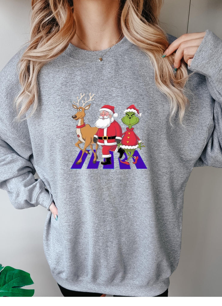 grinch Christmas Sweatshirt, Christmas Sweater, Grinchmas Crewneck, Grinch Christmas Gift, Holiday Sweater,Funny Christmas Sweatshirt