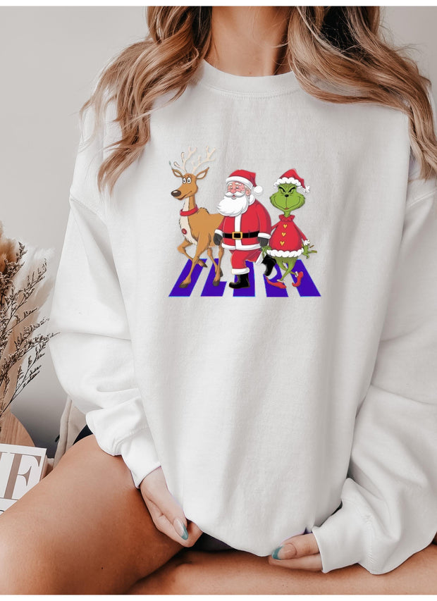 grinch Christmas Sweatshirt, Christmas Sweater, Grinchmas Crewneck, Grinch Christmas Gift, Holiday Sweater,Funny Christmas Sweatshirt