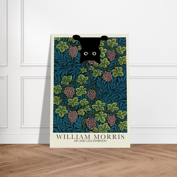William Morris cat Print, William Morris Exhibition Print, William Morris Poster, Vintage Wall Art, Textile