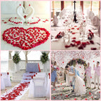 Valentine&#39;s Day Balloon Decorations,Heart Balloons with 1000PCS Rose Petals Love Heart Foil Balloon Decoration Love-Bear for Engagement