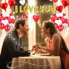 Valentine&#39;s Day Balloon Decorations,Heart Balloons with 1000PCS Rose Petals Love Heart Foil Balloon Decoration Love-Bear for Engagement