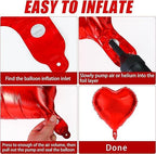 Will You Be My Girlfriend Balloons and Petals Valentine&#39;S Day Balloon Decorations Red Lovetals for Confession Proposal Supplies