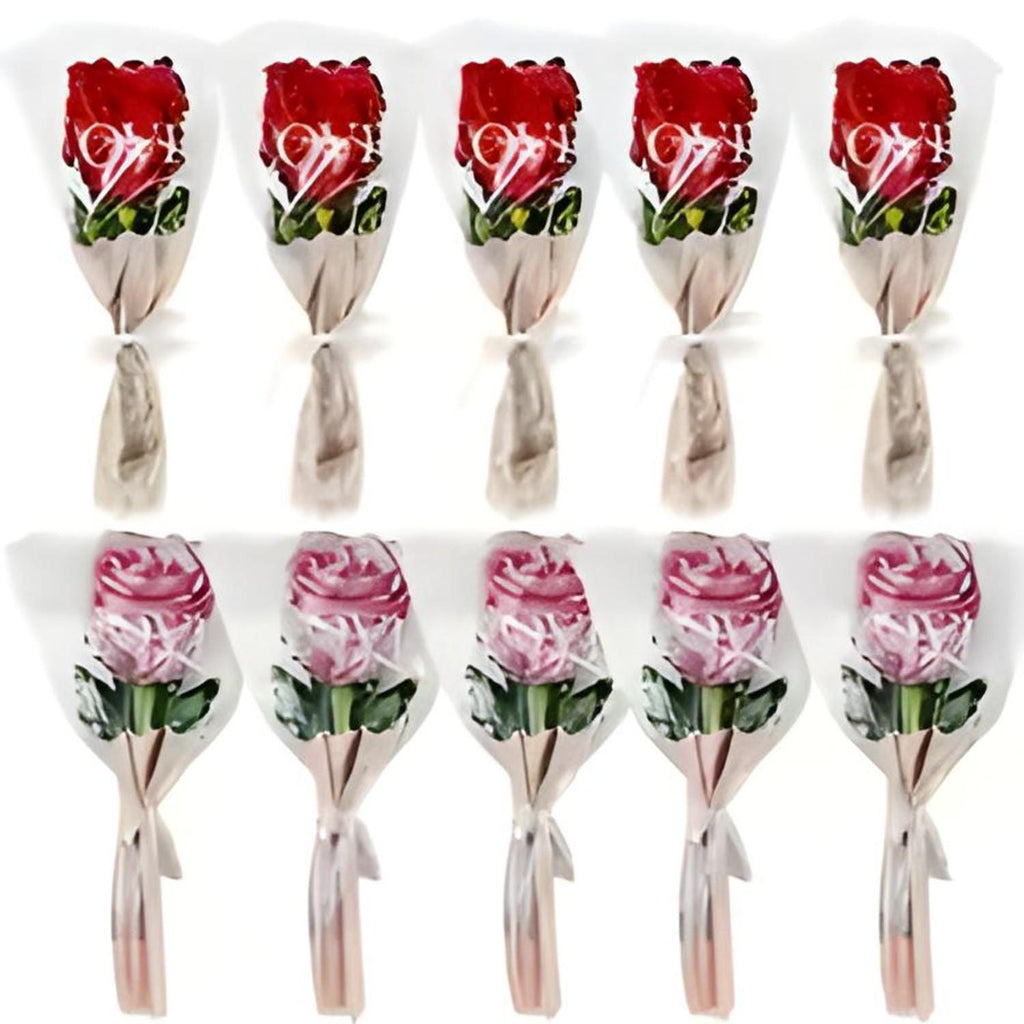 Mini Rose Flower Balloons 10pcs ,Rose Shaped Balloon for  Mother&#39;s Day\valentines  ,Valentines Day Wedding Decoration,  Party Supplies