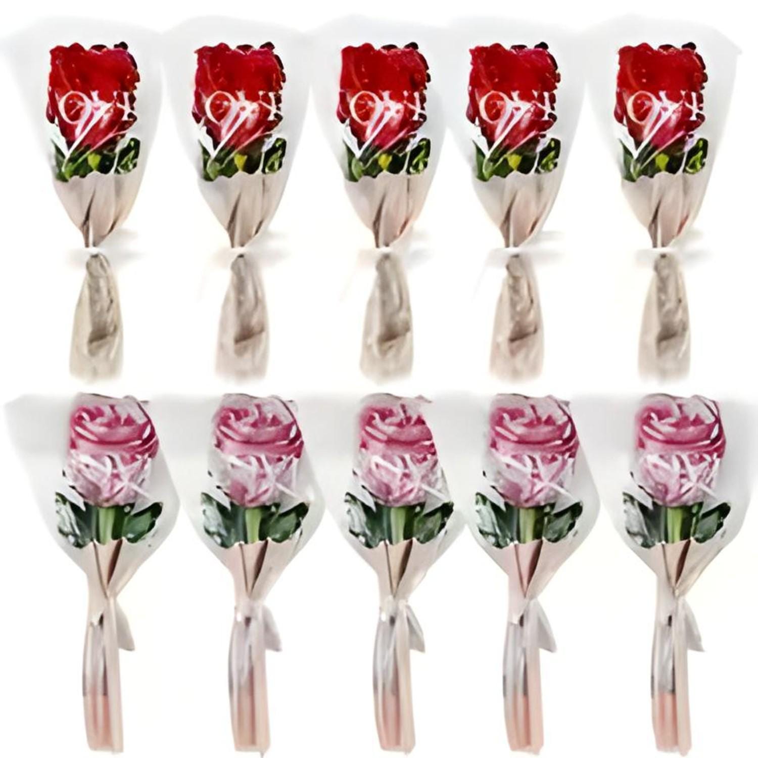 Mini Rose Flower Balloons 10pcs ,Rose Shaped Balloon for  Mother&#39;s Day\valentines  ,Valentines Day Wedding Decoration,  Party Supplies