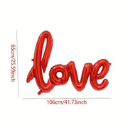 Valentine&#39;s Day Balloons Decorations - I Love You Heart Balloons, Romantic Party Decor, Cute Gifts for Her & Him