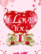Valentine Day Balloon Decorations, Heart Balloons & Foil Balloon Decor for Romantic Parties, Weddings  Celebrations
