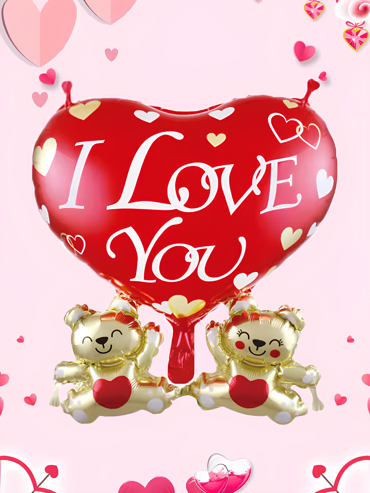 Valentine Day Balloon Decorations, Heart Balloons & Foil Balloon Decor for Romantic Parties, Weddings  Celebrations