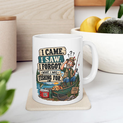 Fishing Mug - "I Can't. I Said I Was Fishing" Ceramic Coffee Cup (11oz)