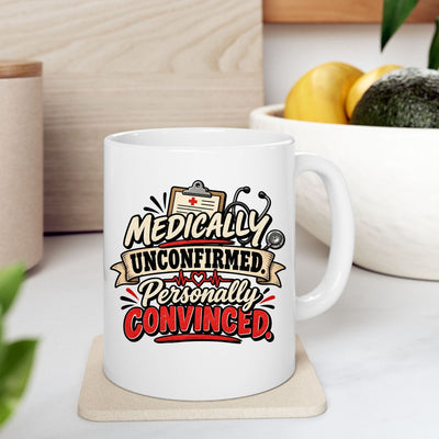 Out of Office Permanently Beach Mug — Funny Vacation Ceramic Coffee Cup (11oz)