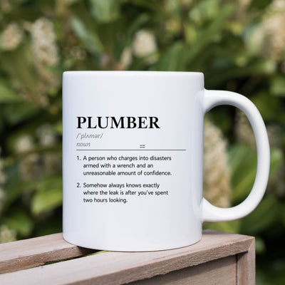 Plumber Definition Ceramic Mug — Funny Gift for Plumbers, 11oz