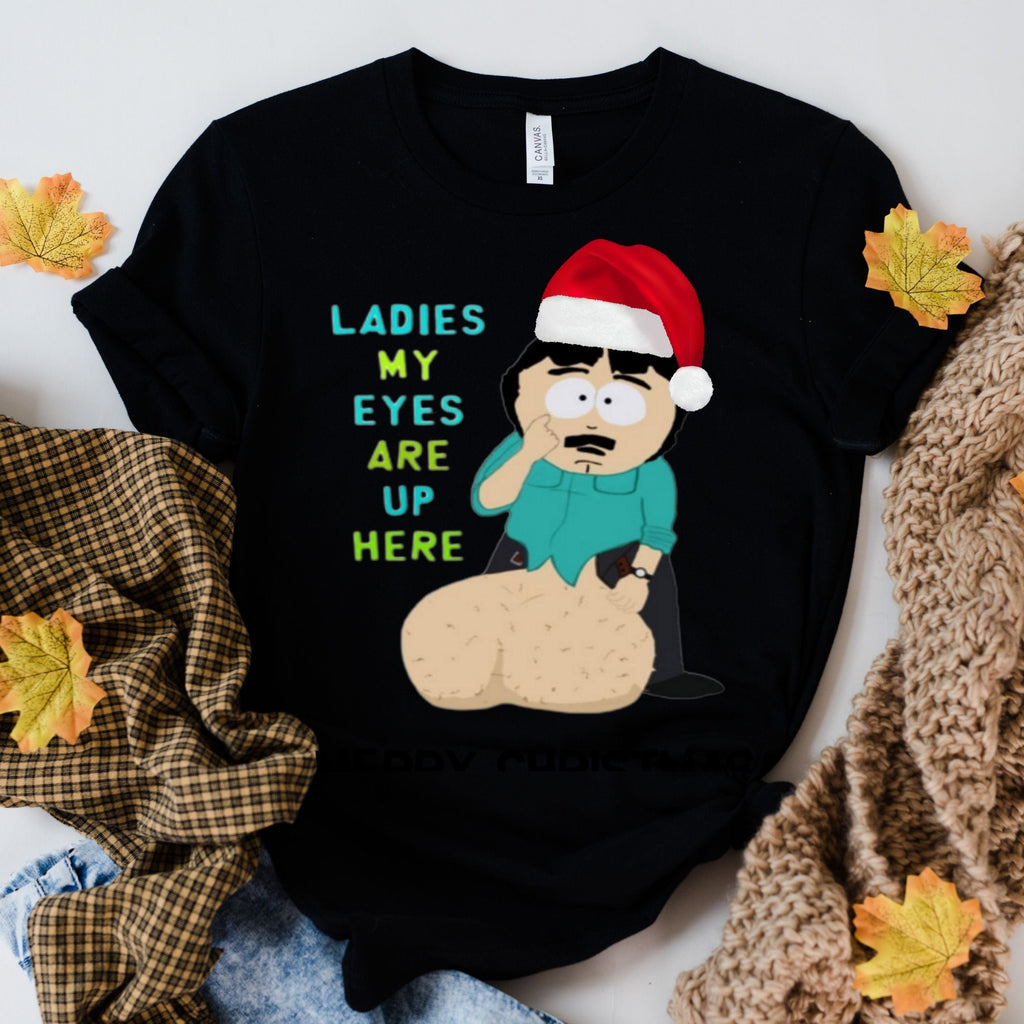 Printify T-Shirt Black / S southpark randy marsh with santa hat , fans of southpark shirt ,randy marsh shirt