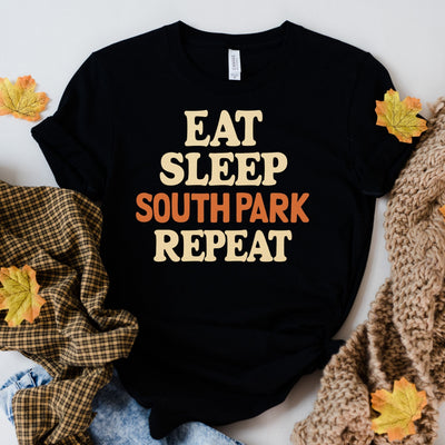eat sleep southpark repeat t shirt , Unisex T-Shirt - South Park Fan Apparel