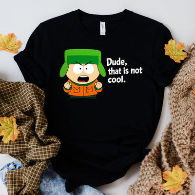 kyle broflovski southpark t shirt, dude this is not cool  ,fans of southpark