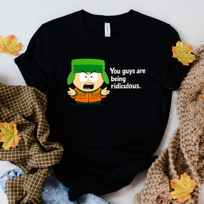 kyle broflovski  you guys are ridiculous t shirt, fans of southpark t shirt