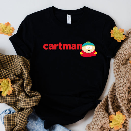 Printify T-Shirt Black / XS South Park Cartman Name T-Shirt