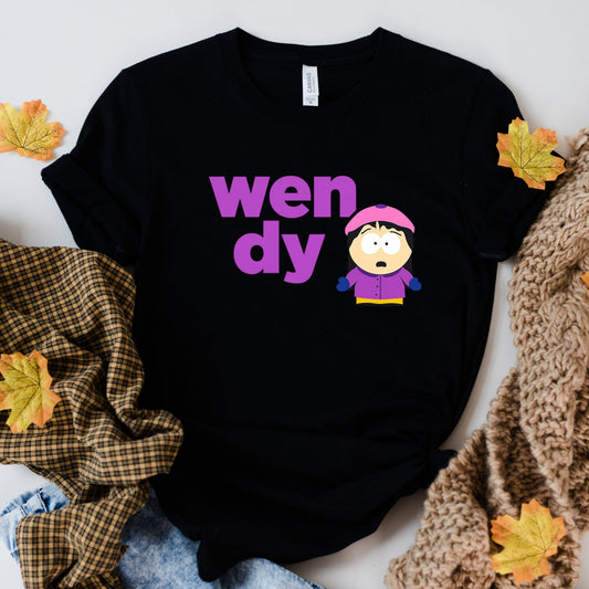 Printify T-Shirt Black / XS Wendy Testaburger South Park Fan T-Shirt
