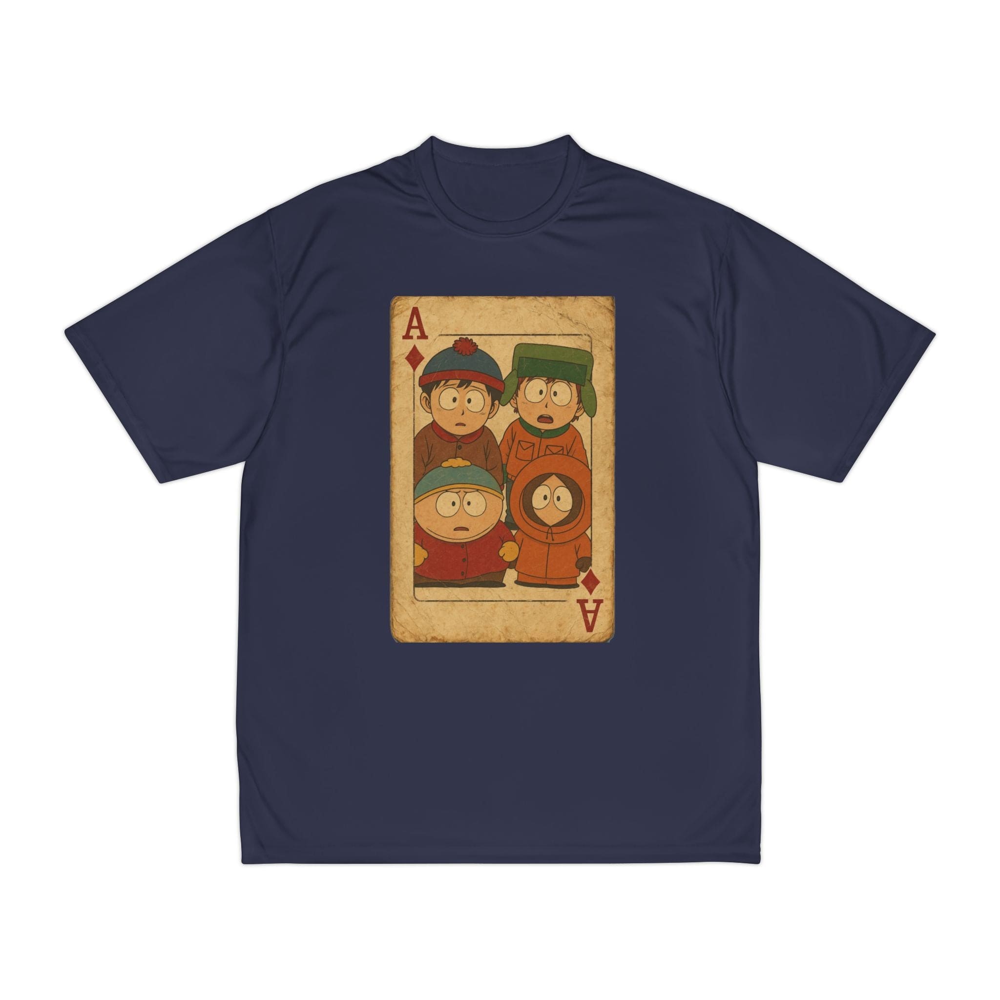 Printify T-Shirt Navy / S southpark  ace of hearts t shirt, Funny Sports T-Shirt, fans of southpark