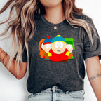 Printify T-Shirt southpark characters group portrait  t- shirt  , fans of southpark shirt