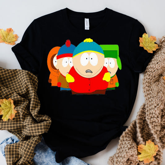 Printify T-Shirt southpark characters group portrait  t- shirt  , fans of southpark shirt