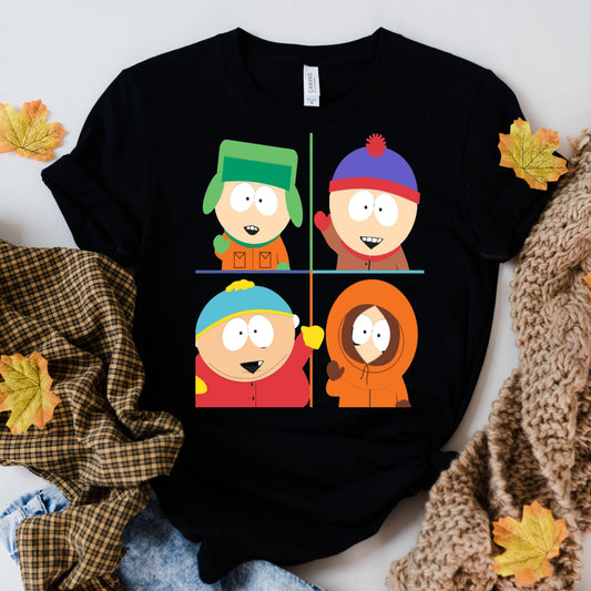 Printify T-Shirt southpark portraits t shirt , fans of southpark shirt