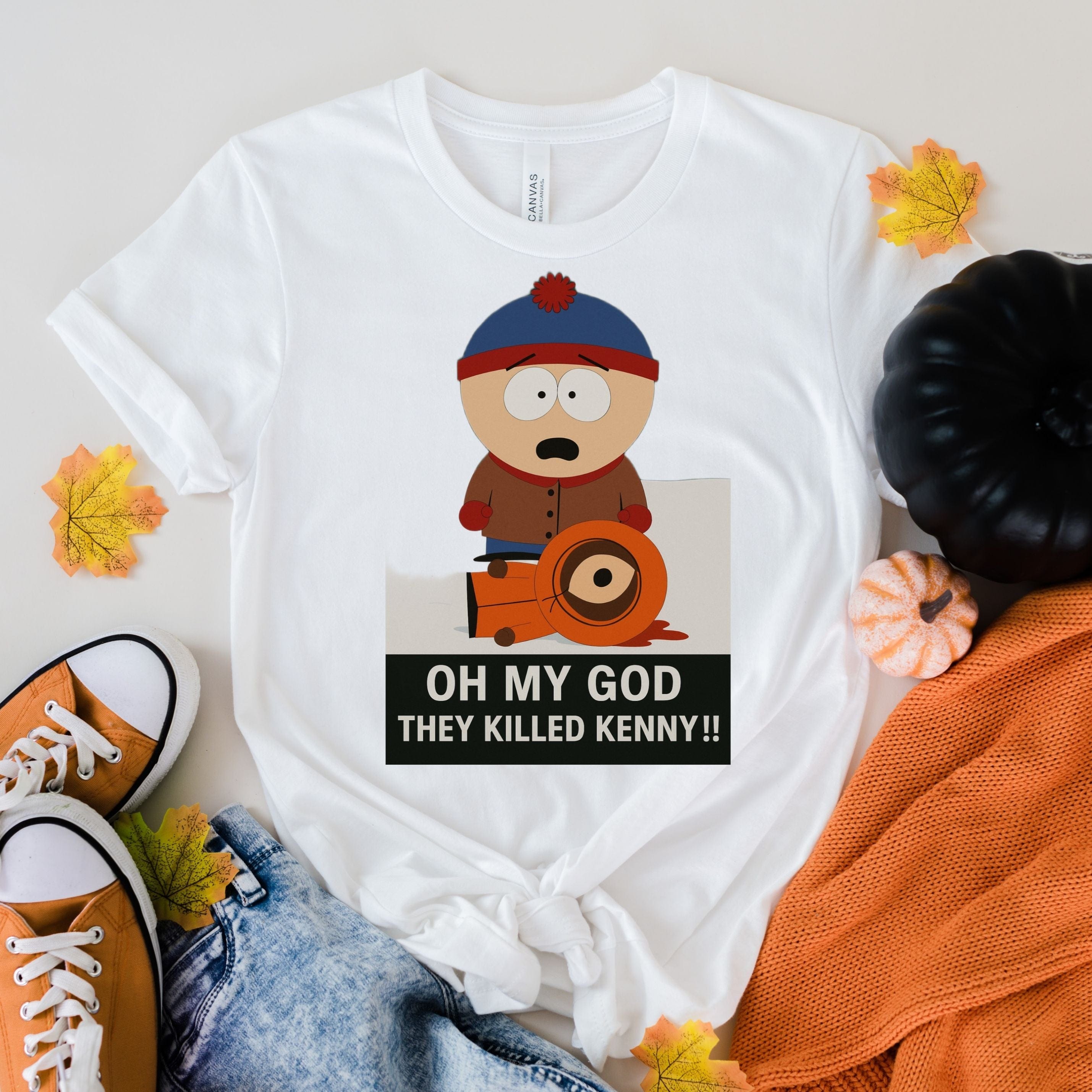 Printify T-Shirt White / S southpark park stan marsh t-shirt  Performance Tee - oh my god they killed kenny t shirt ,fans of southpark