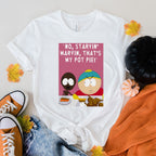 Printify T-Shirt White / S southpark starving marvin t shirt  , fans of southpark shirt
