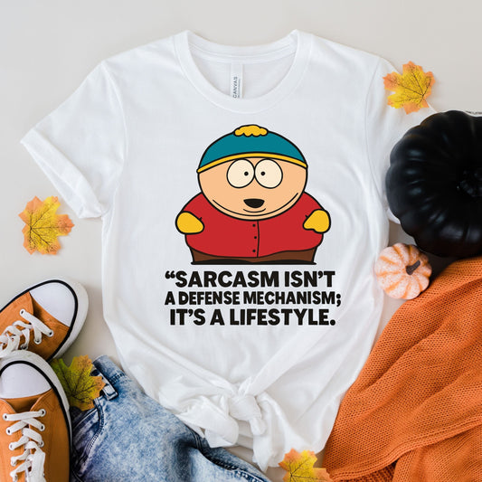Printify T-Shirt White / XS Respect My Authority T-Shirt — Eric Cartman Quote Tee
