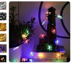 Williamsmugstore Christmas Snowflake String Lights Battery Powered,2/3/M Christmas Winter Decor String Lights 10/20/ LED Fairy Lights, for Christmas Garden