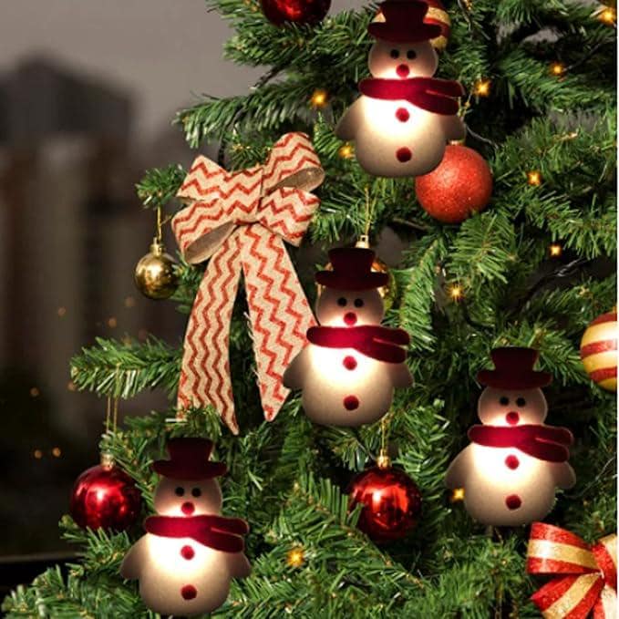 Williamsmugstore Christmas Snowman String Lights - Santa Claus String Battery Operated Lights with 10 LEDs,for Indoor Outdoor Christmas Tree Gardn