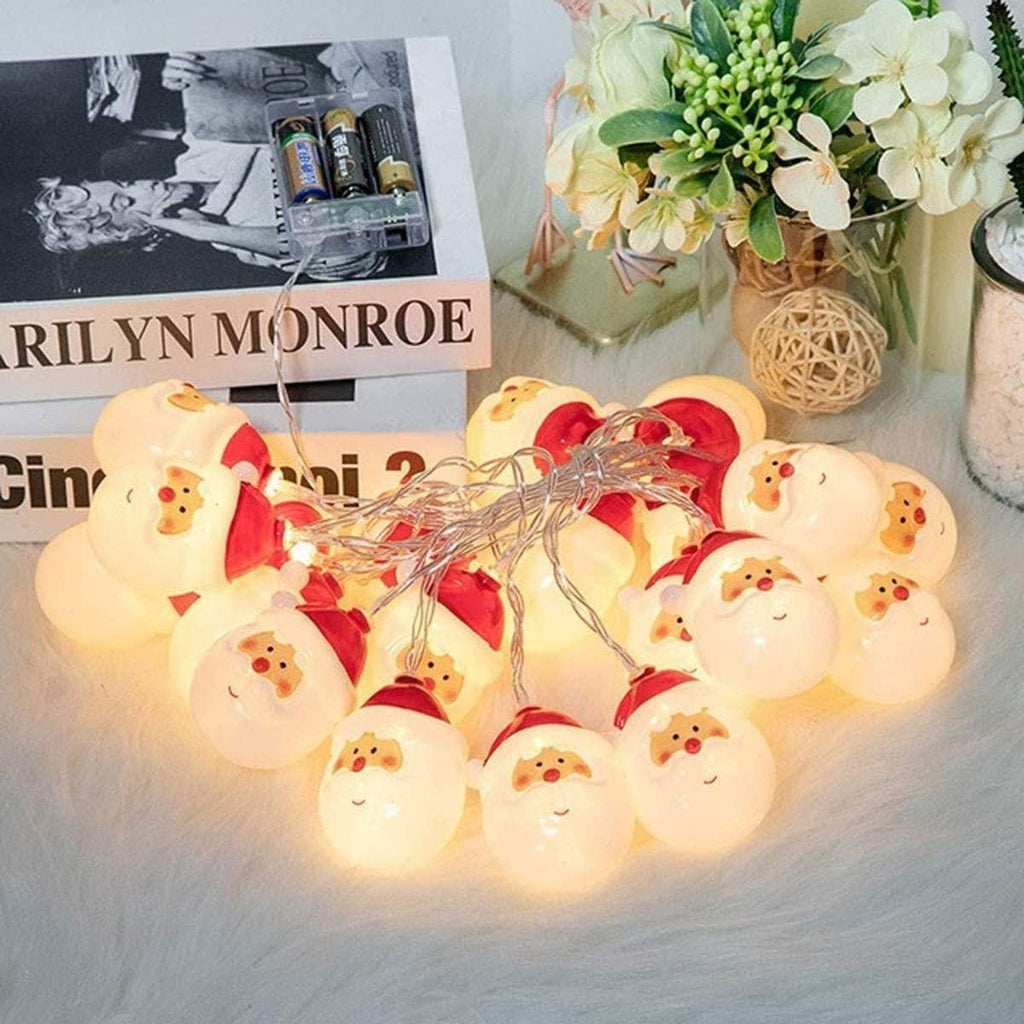 Williamsmugstore LED Santa Claus String Lights, 3M 20 LED Christmas Decoration Light, Santa Claus String Light for Home Christmas Garden Room and Decor