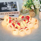 Williamsmugstore LED Santa Claus String Lights, 3M 20 LED Christmas Decoration Light, Santa Claus String Light for Home Christmas Garden Room and Decor