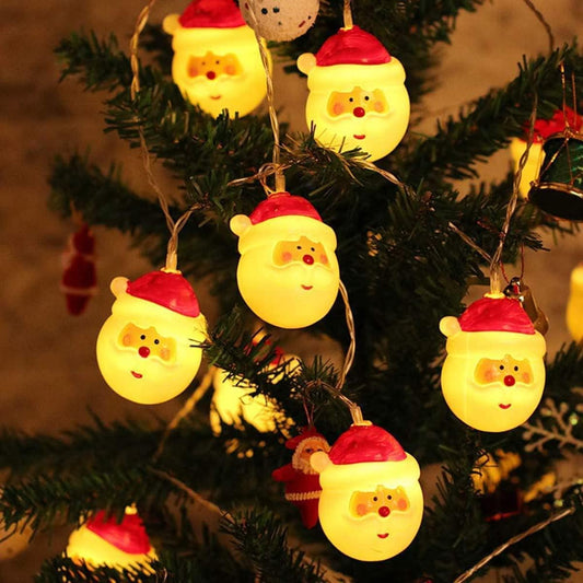 Williamsmugstore LED Santa Claus String Lights, 3M 20 LED Christmas Decoration Light, Santa Claus String Light for Home Christmas Garden Room and Decor