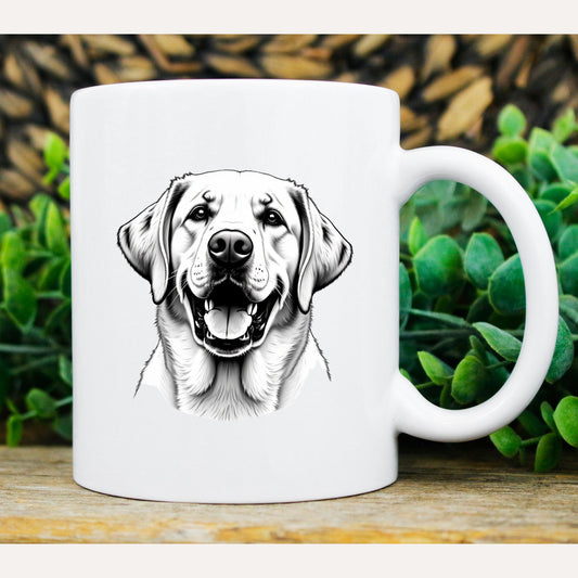 Williamsmugstore Mug 11oz German Shepherd drawing  portrait 11oz  Ceramic Mug — Dog Lover Coffee Cup