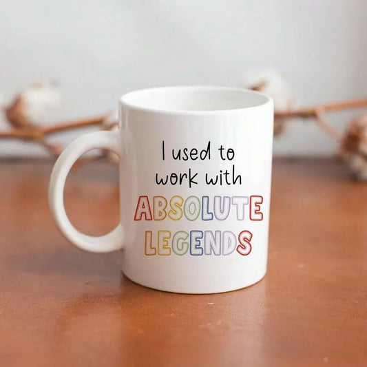 Williamsmugstore Mug 11oz I Worked With This Legends 11oz ceramic mug  , Interesting Retirement Gift, Good Luck Farewell Gift For Departing