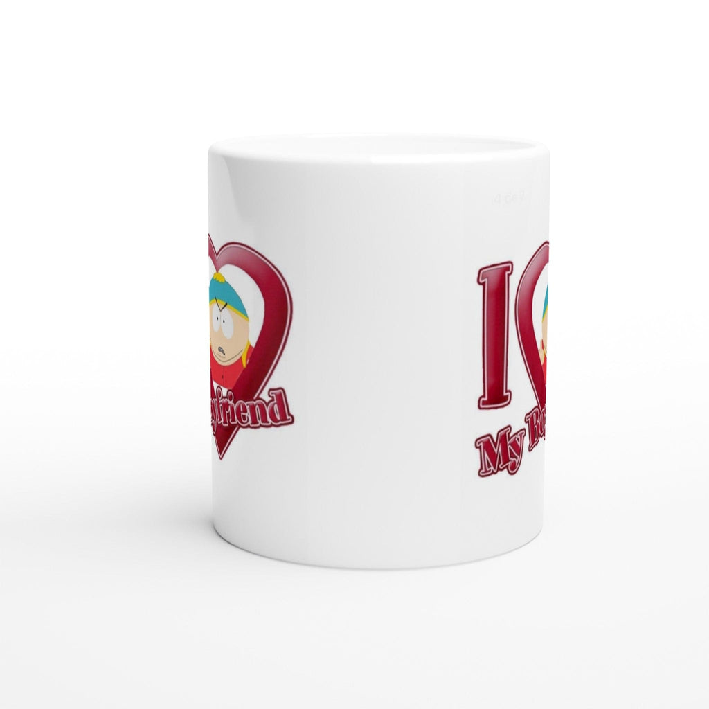 Williamsmugstore MUGS eric cartman happy valentines  i love my boyfriend - White 11oz Ceramic Mug