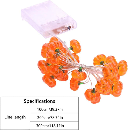 Williamsmugstore Pumpkin String Lights, halloween Fall Decorations for Home, Battery Operated  Lights, Fall Thanksgiving  for Indoor Decor LED...